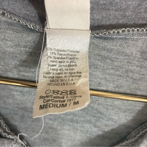 7TH RAY | Camo Gray Colorblock Henley Zip Sweatshirt - Picture 6 of 6